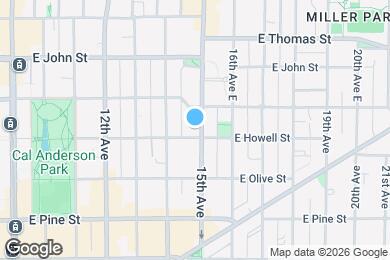 Map image of the property - Modern Studios in Desirable Capitol Hill Neighborhood!