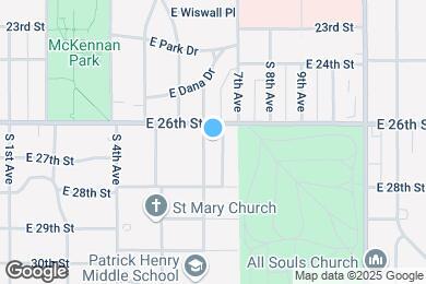 Map image of the property - 1824 S 6th Ave