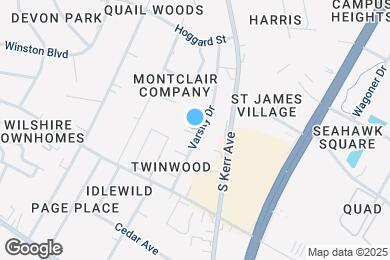Map image of the property - 716 Varsity Dr