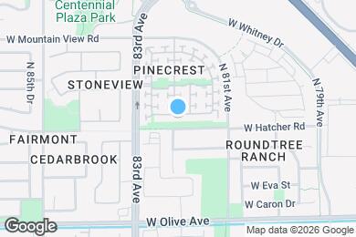 Map image of the property - 8231 W Carol Ave