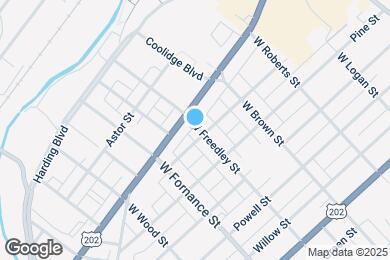 Map image of the property - 306 W Freedley St