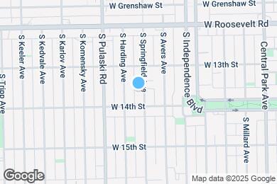 Map image of the property - 1338 S Springfield Ave