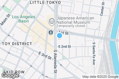 Map image of the property - 100 S Alameda St