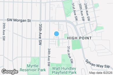 Map image of the property - 3204 SW Holly St