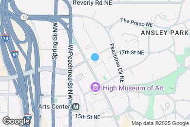 Map image of the property - 1375 Peachtree St NE