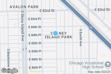 Map image of the property - 8434 S Cregier Ave