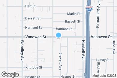 Map image of the property - 15840 Vanowen St