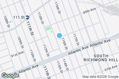 Map image of the property - 114-12 91st Ave