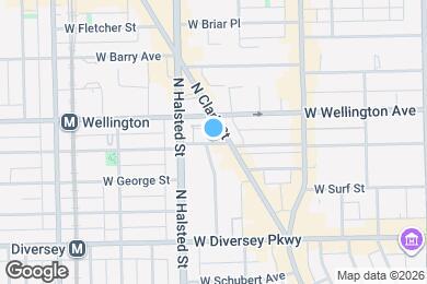 Map image of the property - 717 W Oakdale Ave