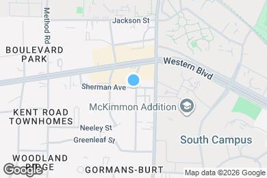 Map image of the property - 1110 Carlton Ave