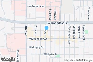 Map image of the property - 1201 6th Ave