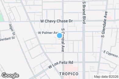 Map image of the property - 1227-1229 S Central Ave