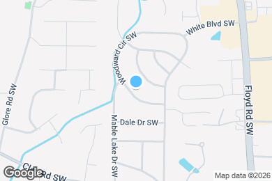 Map image of the property - 1027 Woodward Cir SW