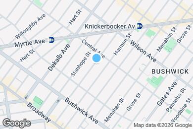 Map image of the property - Luxury 2 BR in Bushwick with Balcony & Roof Deck!