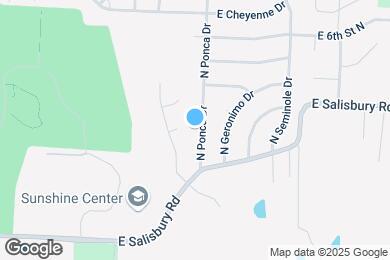 Map image of the property - 400 N Ponca Dr