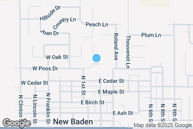 Map image of the property - 117 E Poos Dr