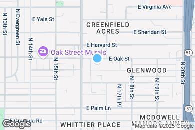 Map image of the property - 1629 E Oak St