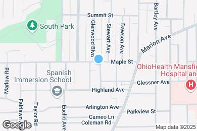 Map image of the property - 593 Maple St