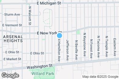 Map image of the property - 225 N Hamilton Ave