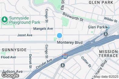 Map image of the property - 218 Monterey Blvd