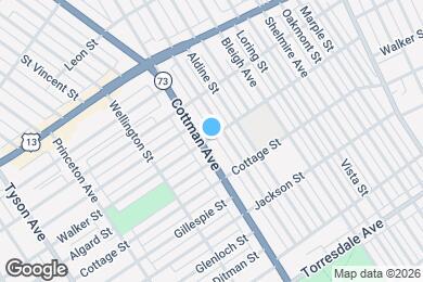 Map image of the property - 4301 Cottman Ave