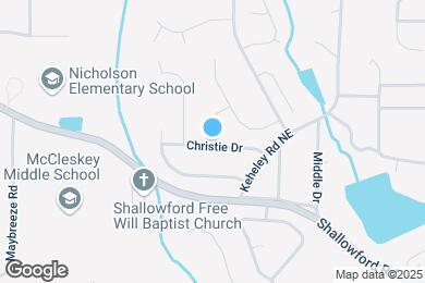 Map image of the property - 1733 Christie Dr NE