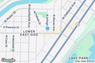 Map image of the property - 1706 N Arlington Pl