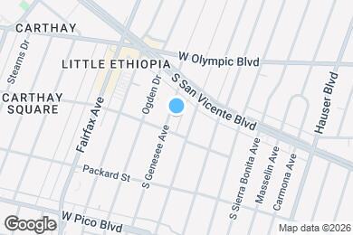 Map image of the property - 1074 S Genesee Ave