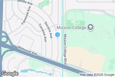 Map image of the property - 1332 Sandia Ave