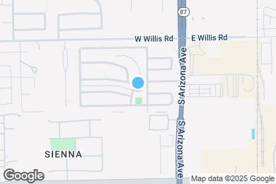 Map image of the property - 1650 S Arizona Ave