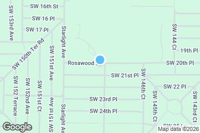 Map image of the property - 14870 SW 20th Pl