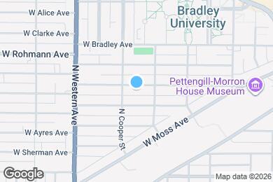 Map image of the property - 1616 W Barker Ave