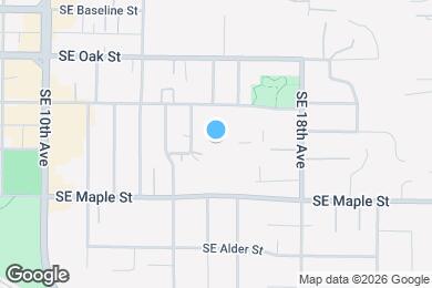 Map image of the property - 1470 SE Walnut St