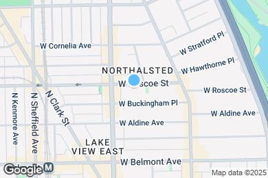 Map image of the property - 715 W Roscoe St