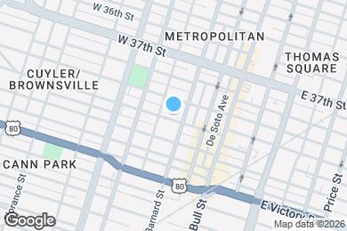 Map image of the property - 212 W 40th St