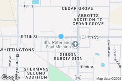 Map image of the property - 1021 N Church Ave