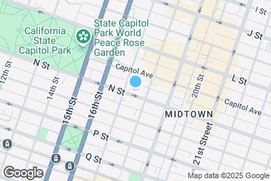 Map image of the property - 1711 N Street, Sacramento