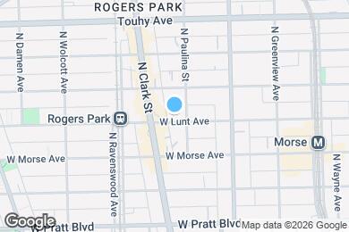 Map image of the property - 1710 W Lunt