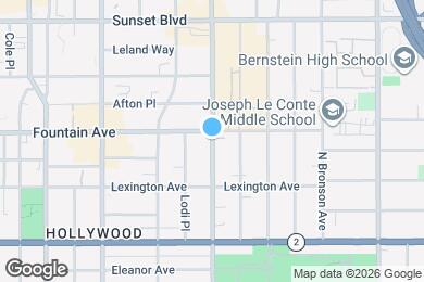 Map image of the property - 1253 N Gower St