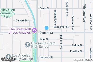 Map image of the property - 12811 Oxnard St