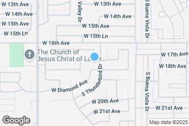 Map image of the property - 1141 W 18th Ave