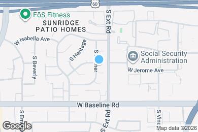 Map image of the property - 823 W Juanita Cir