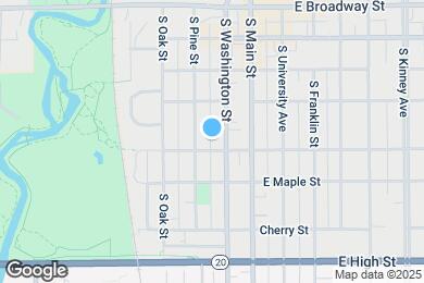 Map image of the property - 212 W Locust St