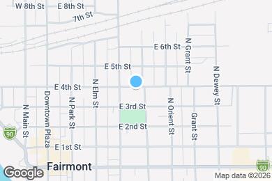 Map image of the property - 416 E 4th St