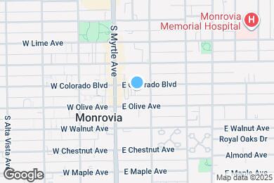 Map image of the property - 132 E Colorado Blvd