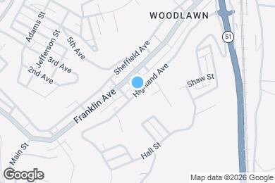 Map image of the property - 532 Highland Ave