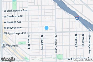 Map image of the property - 2042 W Armitage Ave