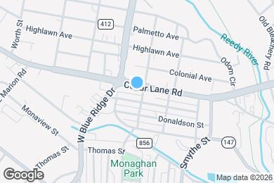 Map image of the property - 603 Cedar Lane Rd