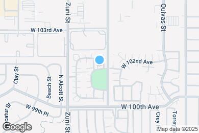 Map image of the property - 2131 W 101st Cir