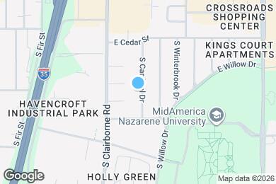 Map image of the property - 427 S Cardinal Dr